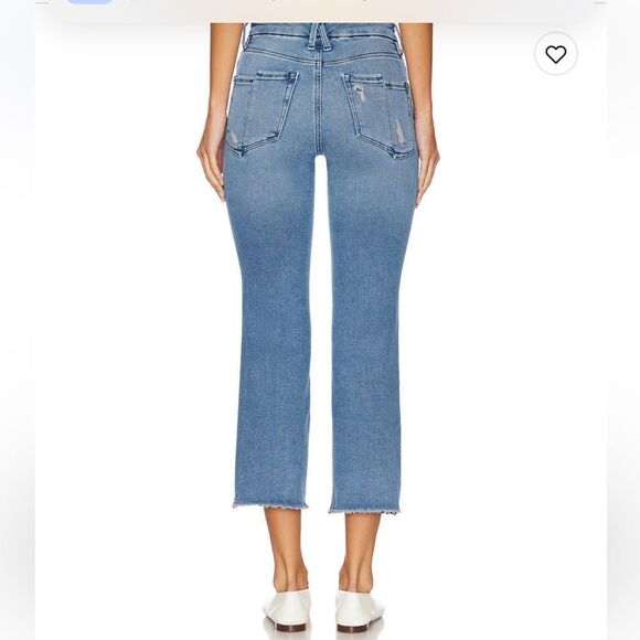 Good American Good Petite Straight Split Pockets Jeans - Picture 4 of 12